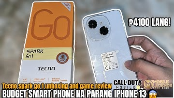 TECNO SPARK GO 1 REVIEW | GAME TEST IN ML AND CODM | CAMERA AND VIDEO SAMPLES - Budget smartphone