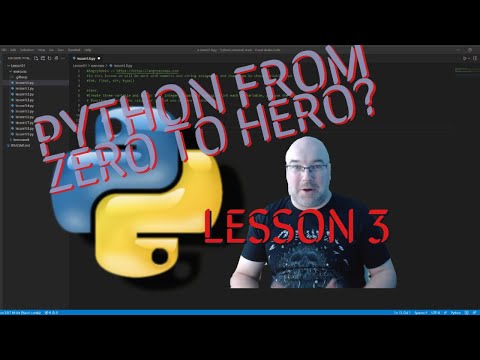 Python Free Course - From Zero to Hero? Lesson 3