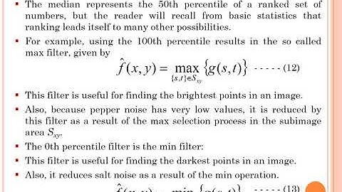 DIP52   Image Restoration   II