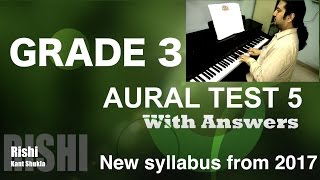 Grade 3 - Sample Aural Test 5 with Answer for Trinity Exam (from 2017)
