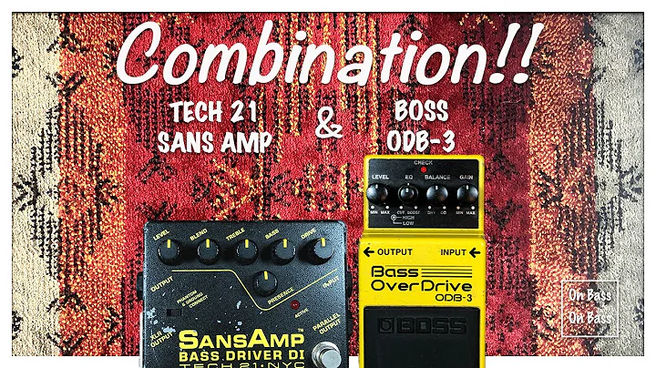 TECH 21 SANS AMP & BOSS ODB-3 combination