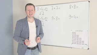 Математика 1 класс: видео урок 21 - сложение с переходом через десяток (практика)