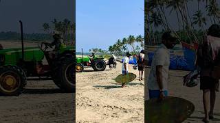 🌅🚜Oops! Tractor on the beach! #beach #india #surfing #diving #boating  #goaindiatravel #shorts #yt