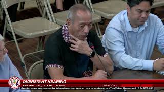 Oversight Hearing - Senator Christopher M. Duenas - March 10, 2026  9am