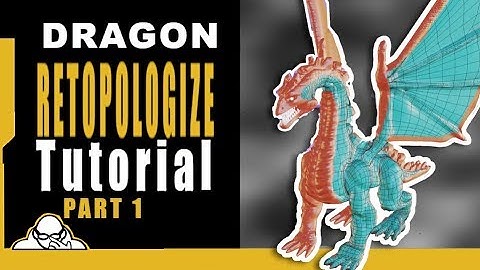 Blender 2.8 Dragon Retopology Part One Step By Step Fully Narrated