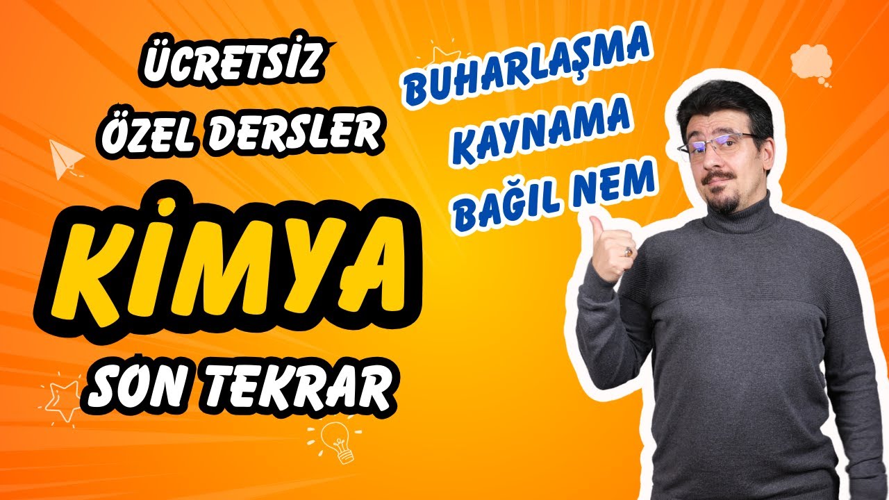 Buharlaşma-Kaynama-Bağıl nem  I Ücretsiz Özel Ders + PDF🗓️