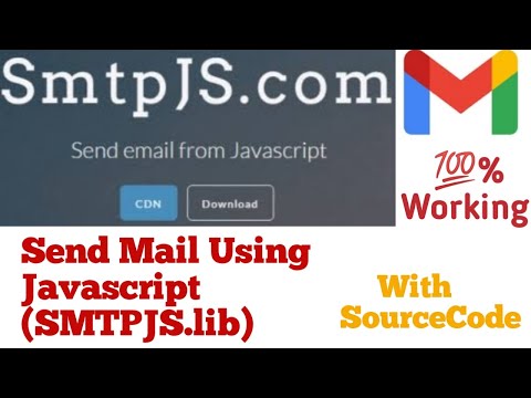 How to use the smtp.js api to send emails with javascript | How to use smtp.js library to send mail