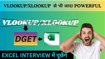 How to use DGET function in excel! DGET Vs Xlookup & vlookup Function in Excel | #dget #vlookup