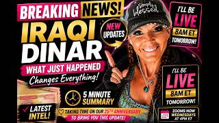 🚨 BREAKING Iraqi Dinar News! Biggest Update Today (5-Minute Summary)