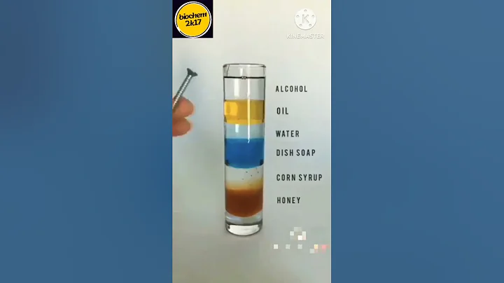 Alcohol Dish soap Honey Oil water sepration#Water#Honey#Dish soap#Alcohol #biochem2k17