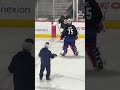 Canadiens Marciano working with the goalies on shutting the 5-hole stickless👀