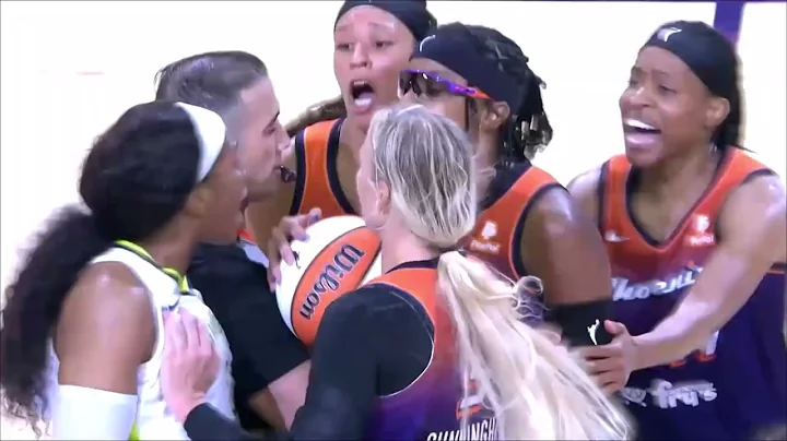 HEATED Moment As DeShields THROWS BALL At Thornton After Getting Shoved By Her, Teams Separate Them!