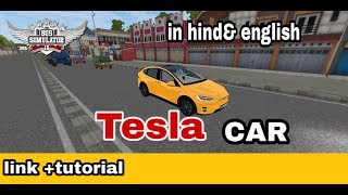 Tesla car mod for bus simulator Indonesia/bussid with link+tutorial screenshot 4