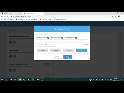 Creating a Class Broadcast Message - YouTube