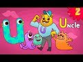 "I am U!" Monster Alphabet Letter U Song l Phonics for kids l ZooZooSong!