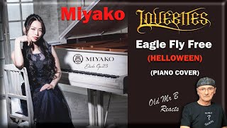 Miyako (from LOVEBITES) / Eagle Fly Free (HELLOWEEN) - PIANO COVER (reaction)