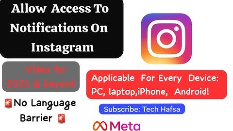 How To Enable Notification On Instagram | Allow Access To Notifications | Mini Tutorial 2025
