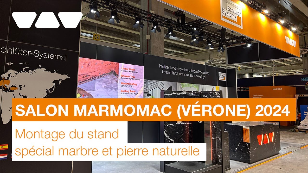 Stand Schlüter-Systems spécial pierre naturelle et marbre