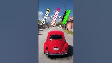 Horizon 5 vs NFS Unbound vs The Crew 2 - Beetle #shorts