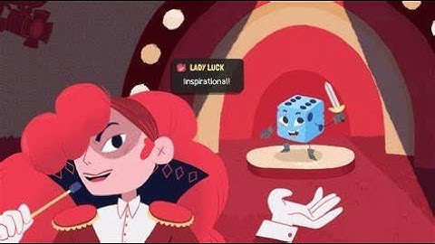 Dicey Dungeons Lady Luck with Warrior
