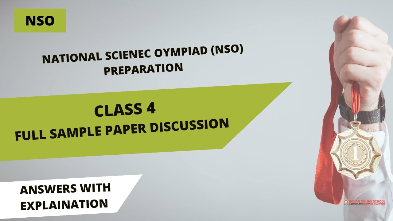 Grade 4 National Science Olympiad (NSO) Solved Full Sample Paper - YouTube