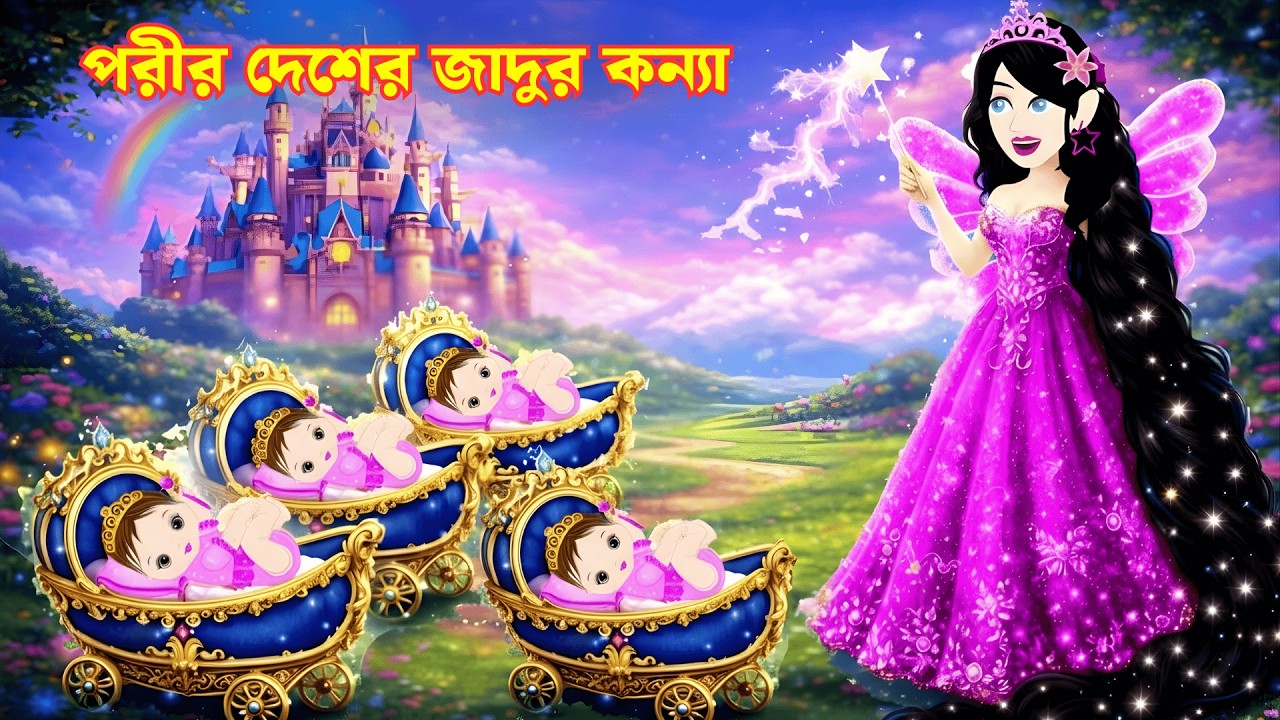 পরীর দেশের জাদুর কন্যা | Jadur Golpo | Thakurmar Jhuli | Rupkothar Golpo | Bangla Cartoon