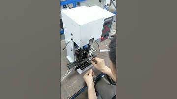 HH-370 Horizontal (Side-feed) Wire Stripping and Terminal Crimping Machine #terminal #crimpmachine