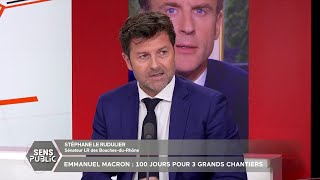 Macron's statement: Stéphane Le Rudulier (LR) notes 'a shift to the right, whatever people say'