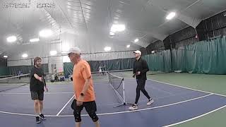 Dinkin' In the New Year Pickleball Tourney--Steve Rogers/Bob Danielson vs. Justin Darcy/Cameron Daly