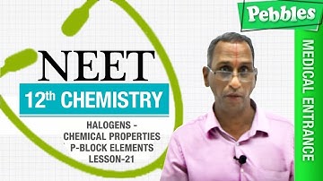 NEET 12th Chemistry || Halogens-Chemical Properties || P-Block Elements || Lesson-21