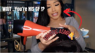 ASMR Jealous Ex-Girlfriend Does Your Hair 💇‍♀️💅 (You Have No Idea...) | Fast & Chaotic Roleplay