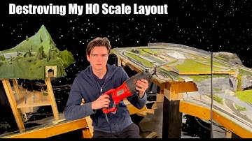 Destroying my HO Train Layout