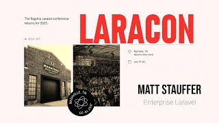 Matt Stauffer "Enterprise Laravel" - Laracon US 2023 Nashville screenshot 4