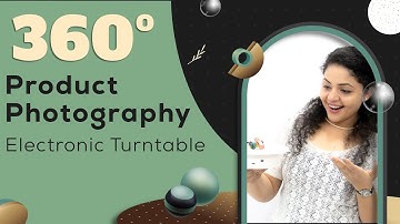 360 Degree Product Photography | Electric Turntable for Photography | Electric Rotating Turntable