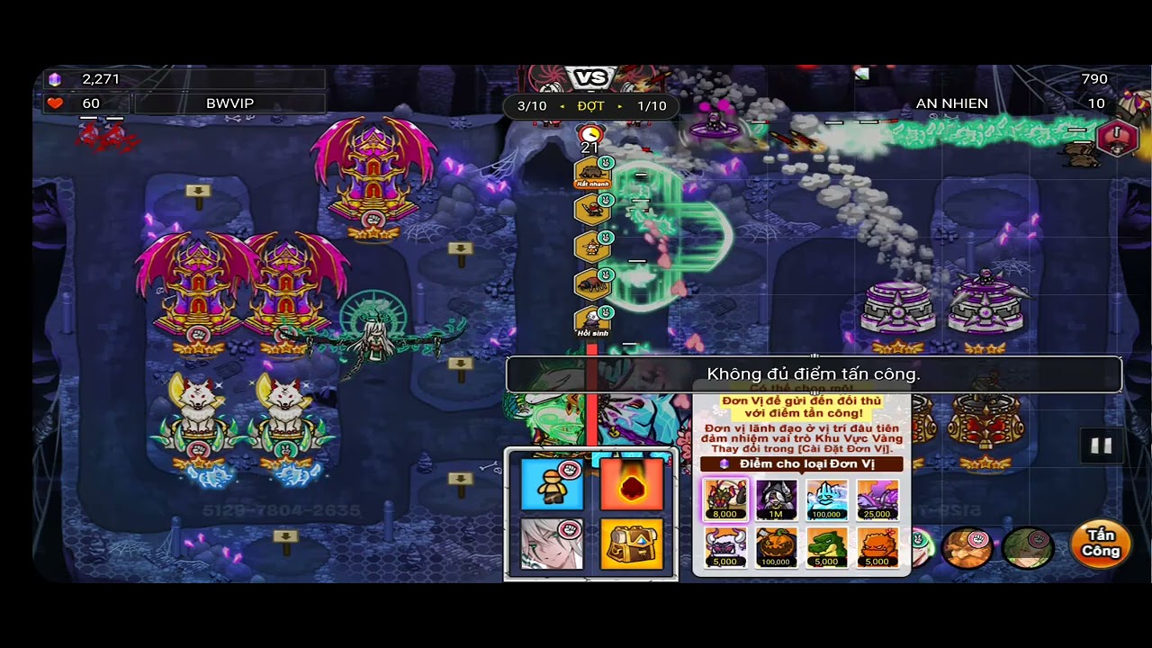 Test cách pvp mới hiện tại .|Gold tower defence M |