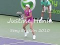 Justine Henin Slow motion Forehand and Backhand