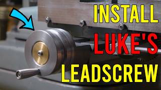 Installing the T&C grinder lead screw Luke made || RotarySMP