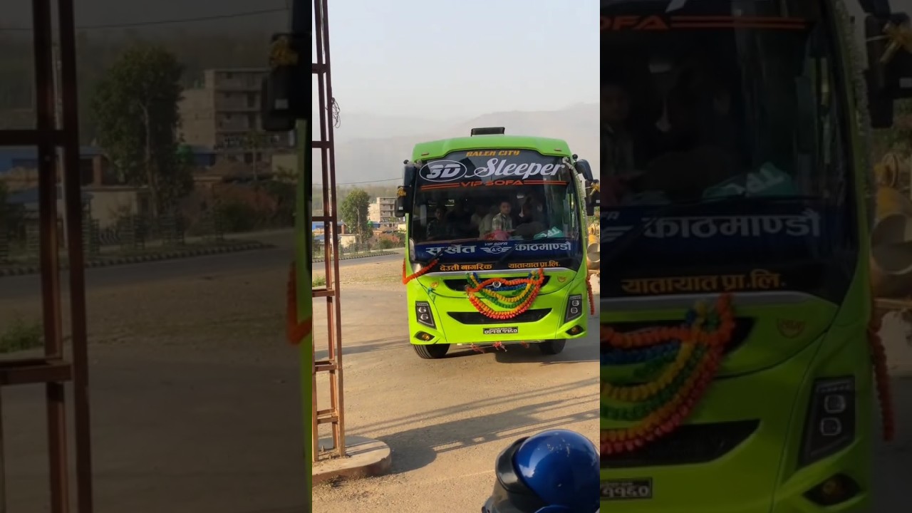 3D Sleeper A/C VIP Sofa Bus Surkhet to Kathmandu | Luxury Night Bus Travel in Nepal 🚍💺