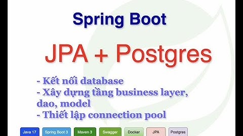 Bài 13. Spring Data JPA - CRUD