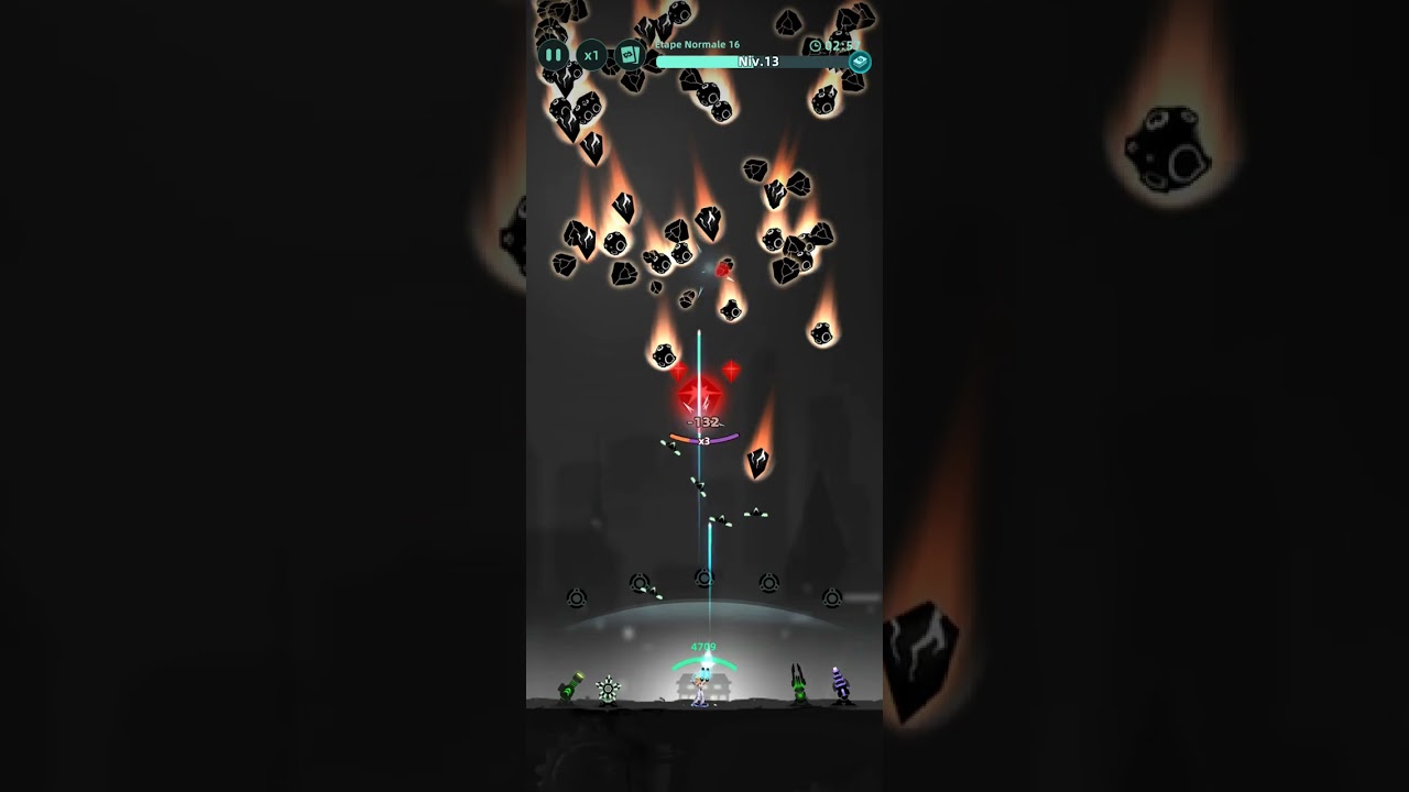 Galaxy Defense : Fortress TD - Étape 16 Normal 100% PV