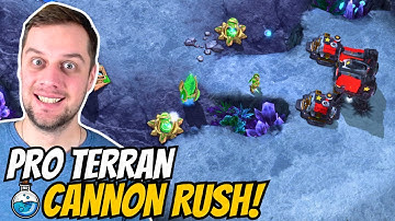 Cannon Rushing a Pro Terran 3 times in a row! | Cannon Rush in Grandmaster #255 StarCraft 2