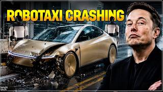 Tesla Robotaxi Crash Explained | Elon Musk’s Self-Driving Disaster?