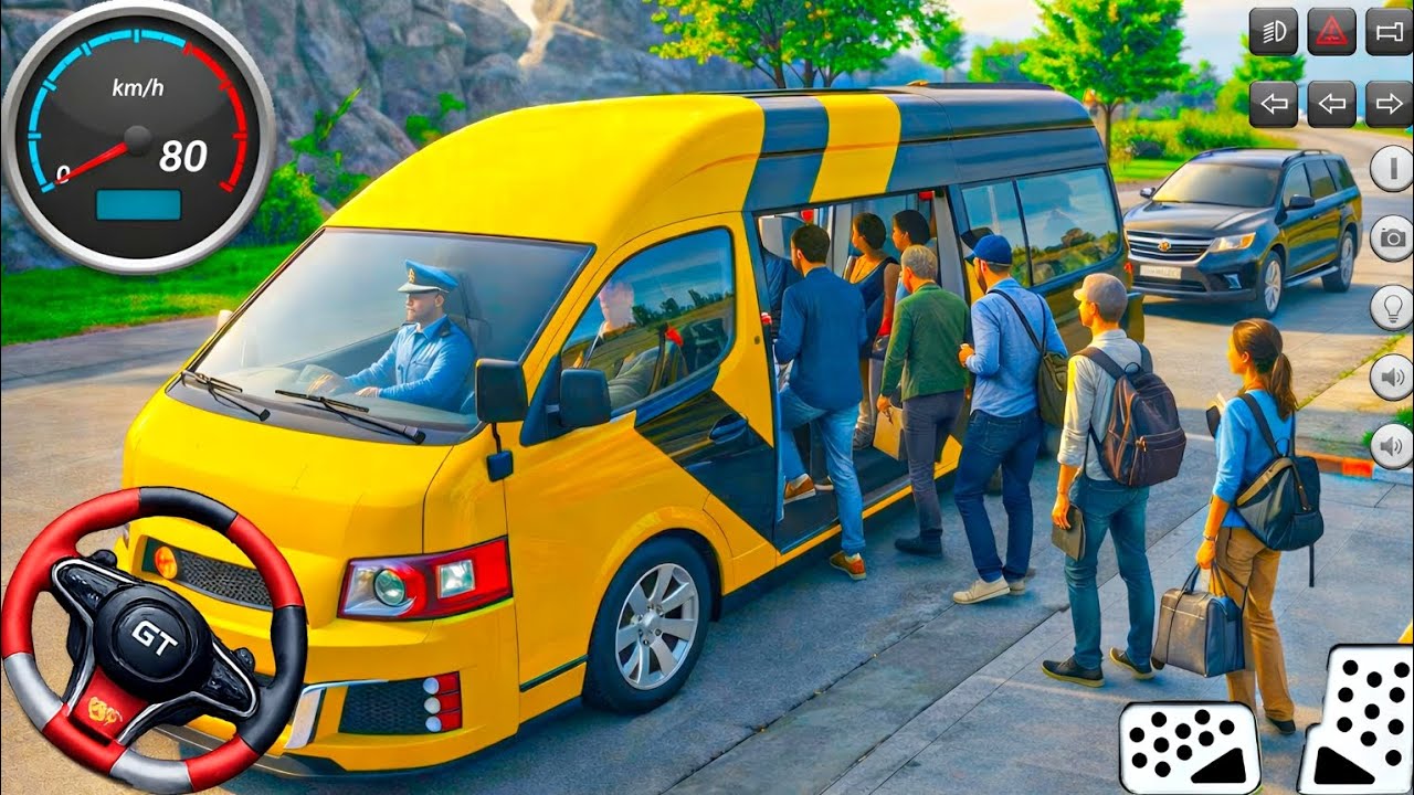 Realistic City Van Driving Game | Extreme City Traffic Van Drive POV | Android Gameplay