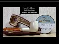 Wonderful gift | Levent Block Meerschaum Billiard & Silver band Pipe + 3 Pipe Ash Wood Stand + EMP