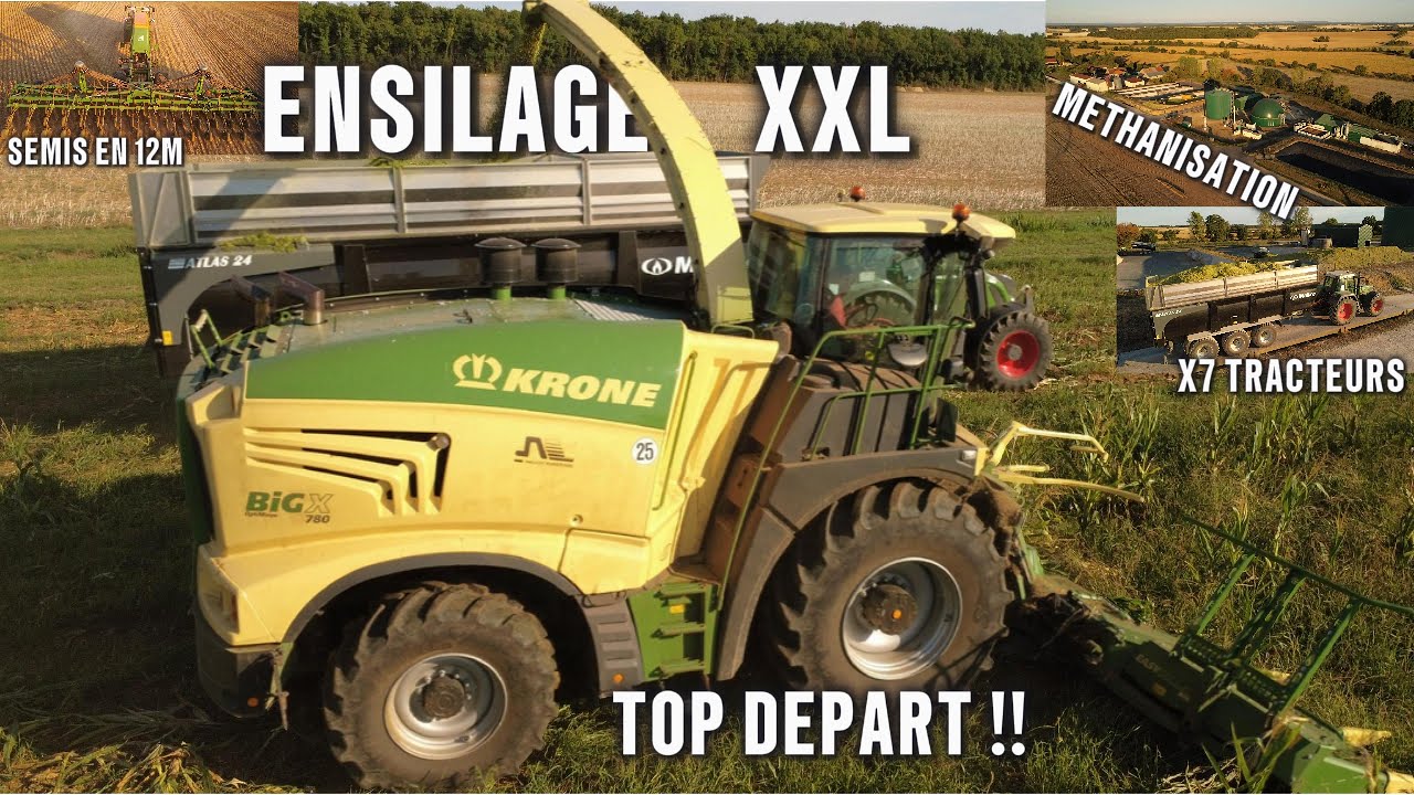 ⚠️TOP DEPART ENSILAGE 2025⚠️| SEMIS COLZA | METHANISATION X7 TRACTEURS & BENNES😱NEW KRONE BIG X 780😈