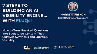 Building an AI Visibility Engine w/ FLUQs - Garret French of Citation Labs @ SMX 2025 in Boston