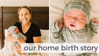 Meet Our New Baby | Unassisted Home Birth Story
