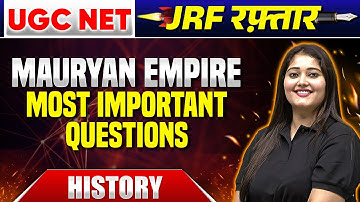 UGC NET History 2024 : Mauryan Empire Most Important Questions | UGC NET Subhangini Mam PW