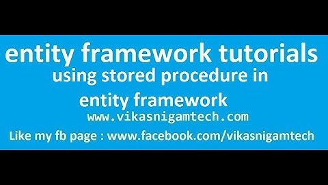 using stored procedure with parameters in entity framework | entity framework tutorial