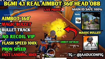 BGMI 4.1 AIMBOT OBB | BGMI 4.1 NO RECOIL CONFIG | BGMI NO RECOIL CONFIG 4.1 [ BGMI AIMBOT OBB 4.1 ]